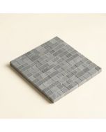Midtown Sense Railroad Random Sized Glass Mosaic Tile In Haze (synthetic illustration; no displayed measurements)