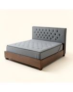Behka Tufted Upholstered Low Profile Standard Bed (synthetic illustration; no displayed measurements)