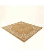 Araby Oriental Tufted Wool Tan Area Rug (synthetic illustration; no displayed measurements)