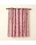 Antique Floral Room Darkening Rod Pocket Curtain Panels (synthetic illustration; no displayed measurements)