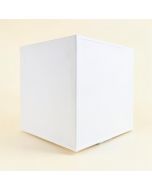 Genevrier 11 '' H X 10 '' W Linen Rectangular Lamp Shade ( Screw On ) In White (synthetic illustration; no displayed measurements)