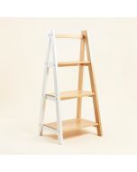 Matt 62.2 '' H X 17.32 '' W Solid Wood Ladder Bookcase (synthetic illustration; no displayed measurements)