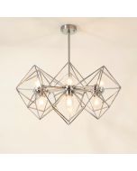 Dewayne 6 - Light Unique / Statement Geometric Chandelier (synthetic illustration; no displayed measurements)