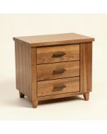 Herold Solid Wood 3 - Drawer End Table (synthetic illustration; no displayed measurements)