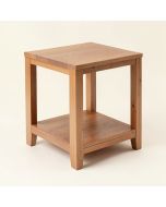 Oyama Solid Wood End Table With Storage (synthetic illustration; no displayed measurements)