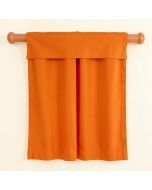 Tangerine Room Darkening Rod Pocket Curtain Panels (synthetic illustration; no displayed measurements)