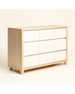 Lavelle Blanc 65.5 '' Wide 3 Drawer Birch Wood Sideboard (synthetic illustration; no displayed measurements)