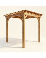 Cedar New Dawn 10 Ft. W X 3 Ft. D Solid Wood Pergola (synthetic illustration; no displayed measurements)