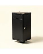 Marshall Large , Locking , Steel , Post-Mount Mailbox , Black (synthetic illustration; no displayed measurements)
