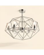 Downes 8 - Light Unique / Statement Geometric Chandelier (synthetic illustration; no displayed measurements)