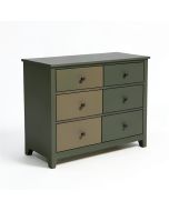 Alyssa Mid Century Modern 6 Drawer Double Dresser (synthetic illustration; no displayed measurements)