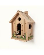 Home Sweet Home Bird Houses Printed Wall Décor (synthetic illustration; no displayed measurements)