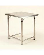 Mcginnis Folding Stainless Steel Bar Table (synthetic illustration; no displayed measurements)