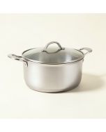 Ozeri Stainless Steel All-In-One Apeo & Pfoa-Free 5.3 Qt Non-Stick Sauce Pan With Lid (synthetic illustration; no displayed measurements)