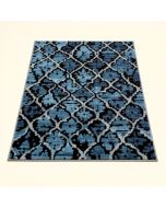 Mcguigan Ombre Lattice Blue/Black Area Rug (synthetic illustration; no displayed measurements)