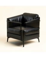 Aubrie 29 '' Wide Top Grain Leather Armchair (synthetic illustration; no displayed measurements)