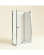 Aqua Uno 34.31 '' W X 58 '' H Pivot Frameless Tub Door With Clearmax Technology (synthetic illustration; no displayed measurements)
