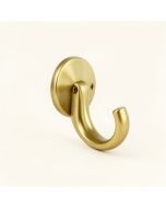 Brass Single Wall Mounted Robe Hook (synthetic illustration; no displayed measurements)