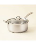 Berghoff International Manhattan Covered 3.2 Qt . Stainless Steel Sauce Pan With Lid (synthetic illustration; no displayed measurements)