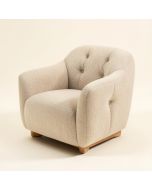 Denzil 29 '' Wide Tufted Wool Balloon Chair (synthetic illustration; no displayed measurements)