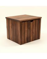 47 Gallon Acacia Solid Wood Deck Box In Brown (synthetic illustration; no displayed measurements)