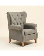30.25 '' Wide Tufted Polyester Wingback Chair (synthetic illustration; no displayed measurements)
