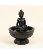 Resin Buddha Wall Fountain With Light (synthetic illustration; no displayed measurements)