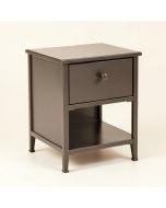 Cushing 1 - Drawer Metal Nightstand (synthetic illustration; no displayed measurements)