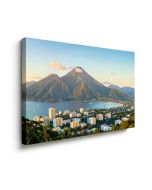 Mountains With City At Coast In The Background Honolulu (synthetic illustration; no displayed measurements)