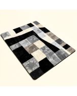 Abstract Tufted Wool Black/Ivory/Gray Area Rug (synthetic illustration; no displayed measurements)