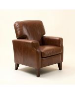 Nevaeh 33.5 '' Wide Top Grain Leather Club Chair (synthetic illustration; no displayed measurements)