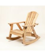 Mabe Two-Person Solid Wood Rocking Adirondack Chair (synthetic illustration; no displayed measurements)