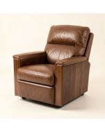 Hoopeston 33.6 '' Wide Faux Leather Manual Club Recliner (synthetic illustration; no displayed measurements)