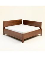 Shandra Solid Wood Low Profile Standard Bed (synthetic illustration; no displayed measurements)