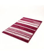 Mellott Stripe Hand-Woven Wool Magenta/White Rug (synthetic illustration; no displayed measurements)