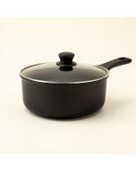 Cook N Home 3 Qt . Non- Stick Sauce Pan With Lid (synthetic illustration; no displayed measurements)