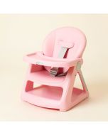 Baby Seat Booster High Chair -Portable Space Saver High Chair Toddler Booster Seat - Portable High Chair Pop-N-Sit Folding Booster Feeding Chair - Safety Belt/Food Tray/Travel Bag (synthetic illustration; no displayed measurements)