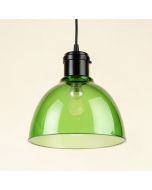6.5 '' H X 6 '' W Glass Bowl Pendant Shade ( Screw On ) In Green (synthetic illustration; no displayed measurements)