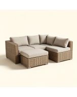 Aidee Patio Sectional With Cushions (synthetic illustration; no displayed measurements)