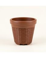 Truex 3 - Piece Water Hyacinth , Steel , And Plastic Pot Planter Set (synthetic illustration; no displayed measurements)