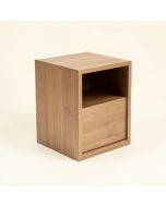Newton End Table With Storage (synthetic illustration; no displayed measurements)