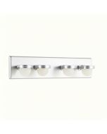 Oakman 4-Light Dimmable Chrome Vanity Light (synthetic illustration; no displayed measurements)