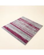 Crites Stripe Hand-Tufted Wool Silver/Magenta Rug (synthetic illustration; no displayed measurements)
