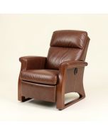 Leonie 35 '' Wide Faux Leather Manual Wing Chair Recliner (synthetic illustration; no displayed measurements)
