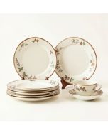 Rustic Leaves 16 Piece Dinnerware Set , Service For 4 (synthetic illustration; no displayed measurements)