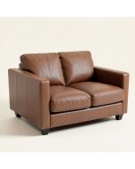 Gaitor 59 '' Faux Leather Square Arm Loveseat With Reversible Cushions (synthetic illustration; no displayed measurements)