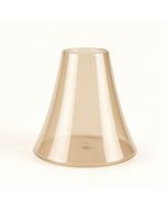 5 '' H Glass Bell Lamp Shade ( Screw On ) In Beige (synthetic illustration; no displayed measurements)