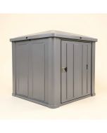 Stoney Resin Outdoor 4 Ft. 4 In . W X 2 Ft. 8 In . D Plastic Horizontal Storage Shed (synthetic illustration; no displayed measurements)
