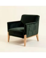 39.37 '' Wide Velvet Armchair (synthetic illustration; no displayed measurements)