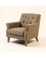 Overbury 30.5 '' Wide Tufted Polyester Chair And A Half (synthetic illustration; no displayed measurements)